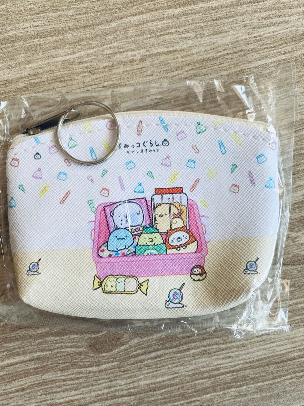 San-X Sumikko Gurashi Small Coin Purse Pouch Keychain Japanese Kawaii NWT
